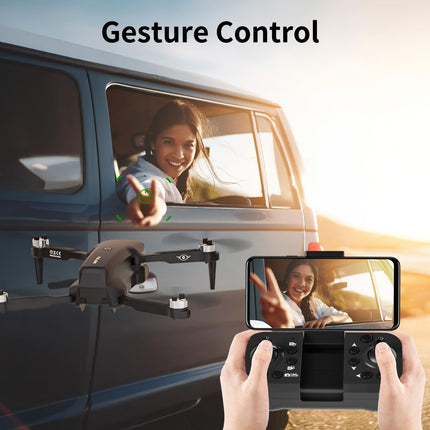 F417 Drone with Camera for Kids &amp; Beginners, LED Bar, 1080P HD Dual Camera, 90° Adjustable, Optical Flow Positioning, Modular Battery, APP Remote Control, One Takeoff/Landing, for Boys &amp; Girls, Handbag