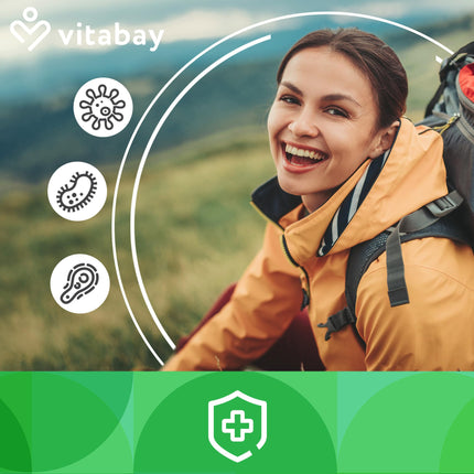 Vitabay Vitamin E 600 IU Depot High Dose - 200 Vitamin E Capsules Vegan &amp; Laboratory Tested with Tocopherol and Tocotrienol - Vit E contributes to the protection of cells from oxidative stress