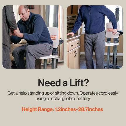 SuperHandy Electric Floor to Stand Lift for Seniors and People with Disabilities - up to 227 kg Weight Cap, Standing Aid, Portable, Adjustable, Ergonomic Design, Easy Storage [for