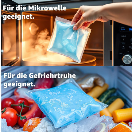 2x Cold Warm Compresses - MADE IN GERMANY - Cooling Pads Set 29x12 cm - Versatile cooling and warming pads, gel pads
