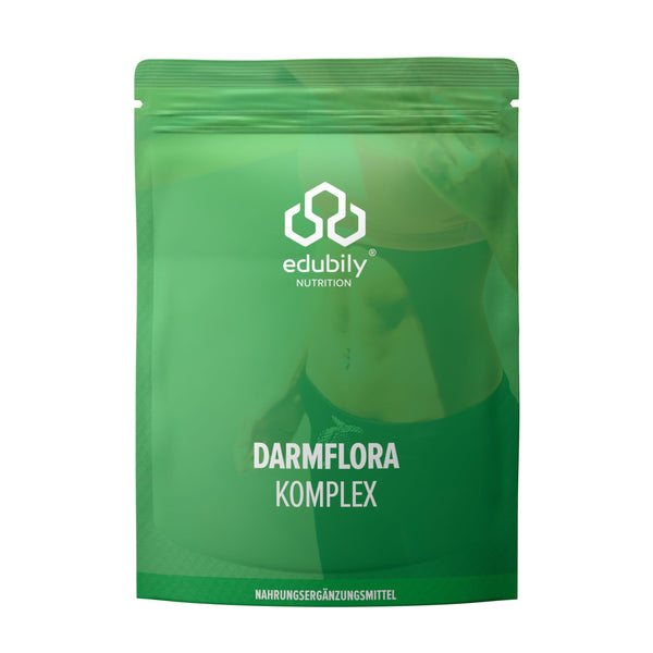 edubily nutrition® intestinal flora complex - resistant dextrin with biotin &amp; 7 bacterial cultures. L. plantarum, L. reuteri, S. thermophilus, B. lactis, B. longum, B. infantis &amp; B. adolescentis - 250g