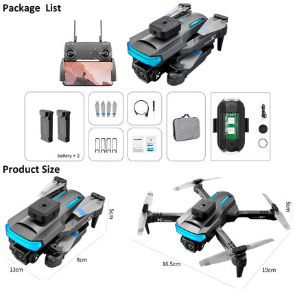 OBEST Drone with 4K Camera, RC Quadcopter with FPV Live Transmission, Obstacle Avoidance, One-Key Takeoff/Landing, Headless Mode, 3D Flips, 2 Batteries, Mini Drone for Kids Beginners