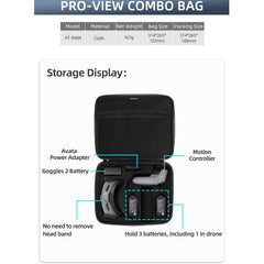 Honbobo Carrying Case/Storage Bag Compatible with DJI Avata, AVATA Drone Bag Goggles 2 Bag FPV Goggles V2 Bag Motion Controller Bag (for DJI Pro-View Combo)
