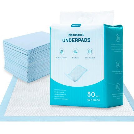 EUROPAPA® 30x absorbent incontinence pads 60x90cm nursing pads medical pads waterproof incontinence bed pads, disposable pads, hygiene pads for adults children baby