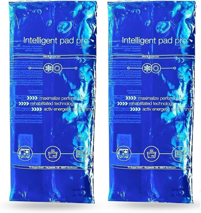 2x XXL Cooling Pads - 28x12 cm Cold Warm Compresses Blue, Large - Heat Pads &amp; Ice Packs - Gel Cooling Pads - for Bruises, Pain - Coolpack - MADE IN GERMANY