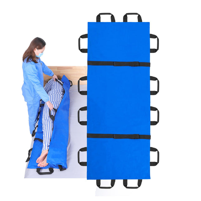 Fanwer (178 cm x 70 cm sliding sheet for bedridden patients with reinforced handles, sliding sheet care for moving and lifting patients, extendable, sliding sheet for nursing staff, family kitchens