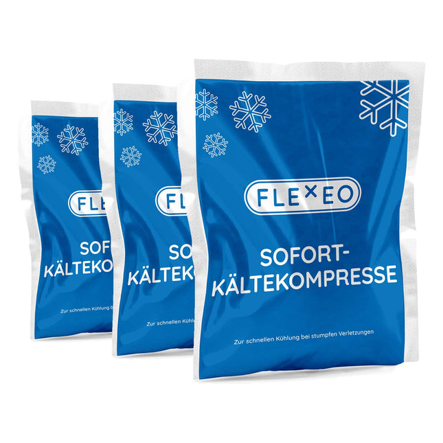 10 x FLEXEO instant cold compress 13 x 8 cm small instant cold compress ice pack ice pack cold compress cooling compress instant ice bag disposable cooling compress cooling packs Quick