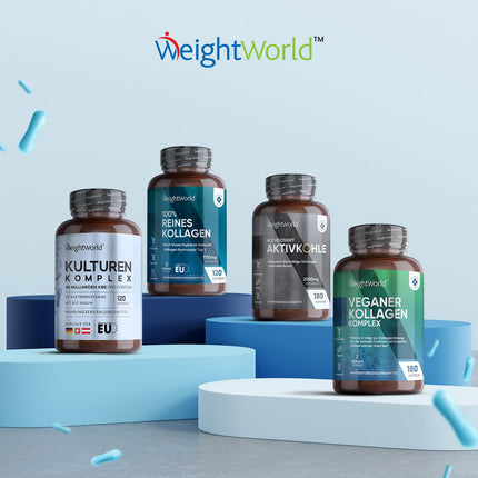 Culture Complex with 60 billion CFU - 20 bacterial strains and organic inulin - 120 vegan capsules - Bacterial cultures with Bifidobacterium, Lactobacillus Gasseri &amp; Reuteri - 2-month supply WeightWorld