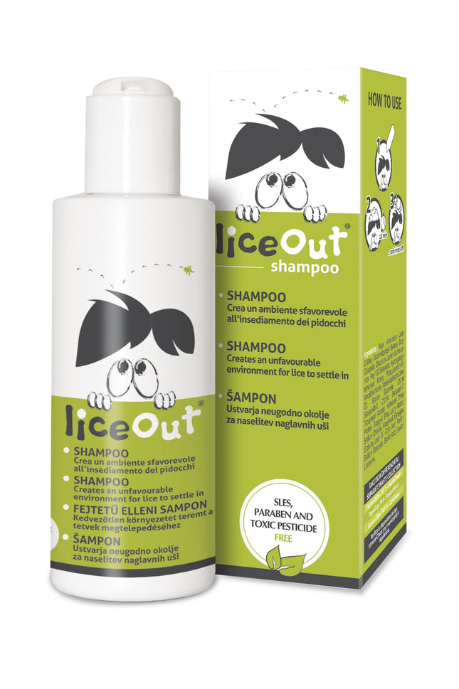 Liceout Lice Shampoo for the prevention and control of head lice and dust mites – Lice remedy for head lice, lice prevention and removal – for adults, 125 ml