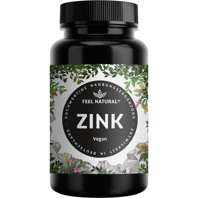 Zinc Tablets - 365 tablets in a year's supply - High dosage with 25mg per daily dose - High-quality: zinc bisglycinate - Laboratory-tested, without additives such as magnesium stearate - Vegan