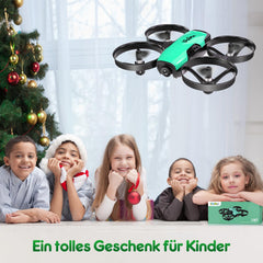 Loolinn | Drone with Camera as a Gift for Kids - Mini Drone Remote Controlled with Video &amp; Photos/Adjustable Camera/Two Batteries/C0 Certified (Gift for Boys and Girls)
