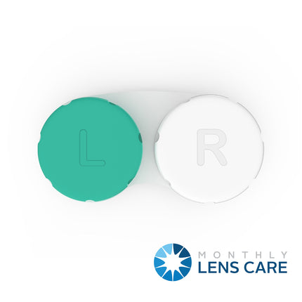 Axim Contact Lens Case 12 pieces. One-year supply. Protect your eyes by changing your contact lens case monthly.