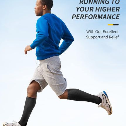 CAMBIVO compression stockings for women and men, 2 pairs, compression socks, support stockings for running, sports, flights, travel, cycling