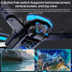 OBEST Drone with Camera, Camera Drone for Beginners, Brushless Motor, 5G WiFi Foldable RC Drone, 360° Obstacle Avoidance, 90° ESC Camera, One-Button Take-off/Landing (2 Batteries)