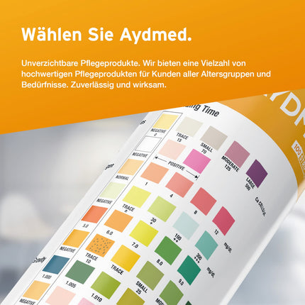 100 x Aydmed Urinalysis Test Strips 10 Parameter Urine Test Strips for Leukocytes, Nitrite, Urobilinogen, Protein, pH, Blood, Specific Gravity, Ketone, Bilirubin and Glucose
