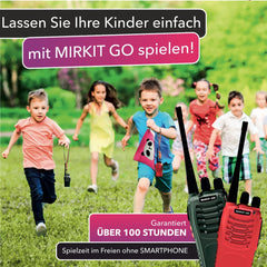 Mirkit Go 2X Walkie Talkie for Kids with Long Range, 16 Channels, 5 km Range, Flashlight. Kids Gifts, Walkie Talkie for Kids, Rechargeable