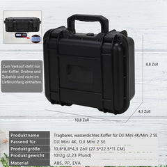 Portable Waterproof Carrying Case for DJI mini 4K/DJI Mini 2 SE Drone and DJI Mini 2 Accessories (Case Only)