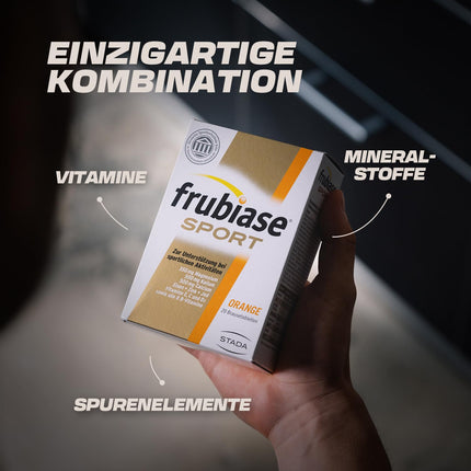 frubiase SPORT Orange - Isotonic sports drink - Electrolytes, high-dose minerals, multivitamins, trace elements - to support performance &amp; regeneration - 20 effervescent tablets