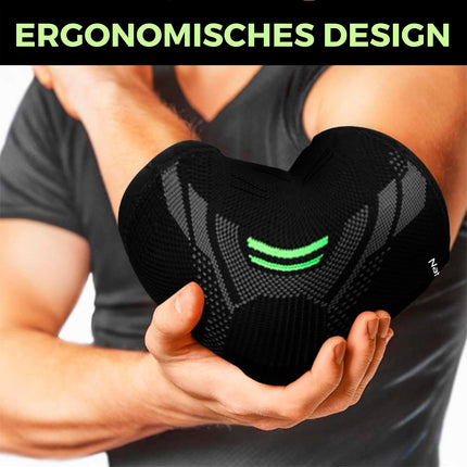 NativoDex Elbow Brace – Compression Brace for Elbow, Brace for Tennis Elbow, Golfer's Elbow, Tendonitis, Osteoarthritis, Sports - Arm Brace for Men and Women