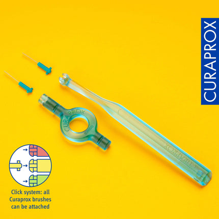 Curaprox Interdental Brushes CPS 06 prime, Refill, 8 pieces, 0.6 mm diameter, 2.2 mm effectiveness, turquoise, refill pack, without holder