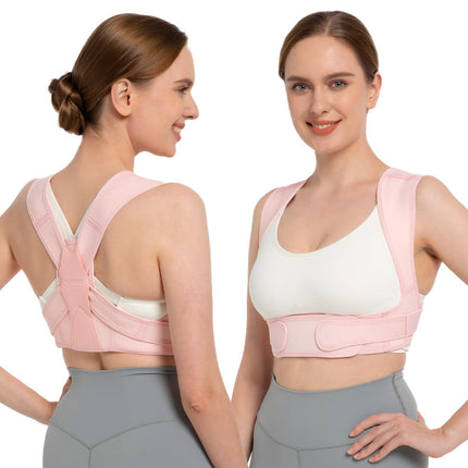 Back Support for Posture Correction, Posture Corrector, Adjustable, for the Upper Back, Supports the Clavicle and Relieves Neck, Shoulder and Upper Back Pain (S/M)
