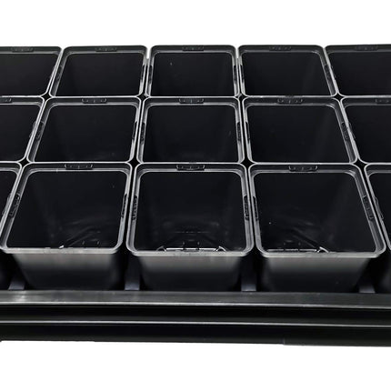 GREEN24 tub set KGT-15 Gardener PRO with tub, irrigation capillary mat, grid plate, 15 pots 11x11x12cm