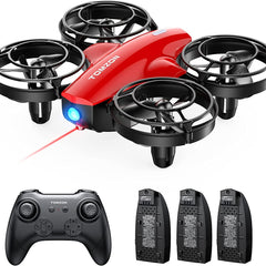 Tomzon mini drone for children beginners RC quadcopter with 24min long flight time, combat drone with 360° propeller protection, aircraft remote controlled toy drone throwing go/3D flip/circular flight, nano drone