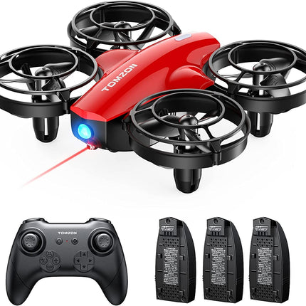 Tomzon mini drone for children beginners RC quadcopter with 24min long flight time, combat drone with 360° propeller protection, aircraft remote controlled toy drone throwing go/3D flip/circular flight, nano drone