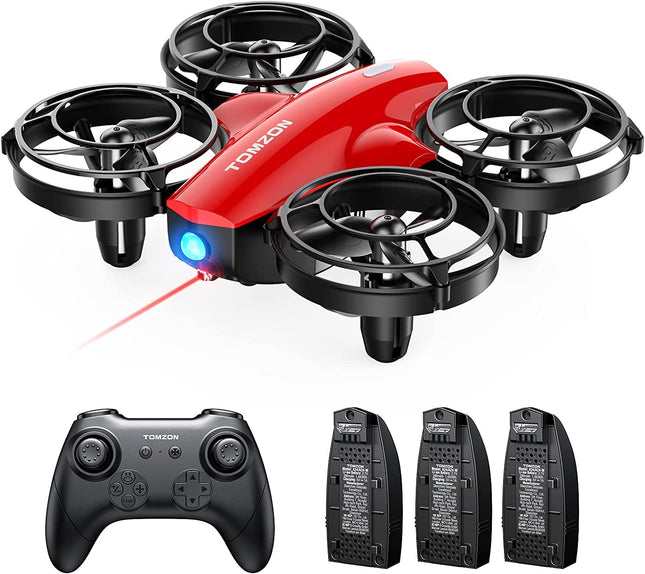 Tomzon mini drone for children beginners RC quadcopter with 24min long flight time, combat drone with 360° propeller protection, aircraft remote controlled toy drone throwing go/3D flip/circular flight, nano drone