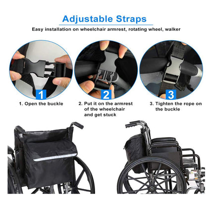 Wheelchair storage bag, multifunctional, wheelchair bag, wheelchair bag, wheelchair bag, multifunctional, for wheelchairs