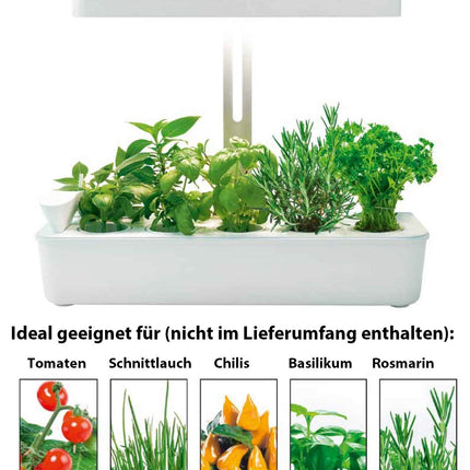 Northpoint Hydroponic LED Grow System Plant Lamp Plant Light Herb Garden Indoor Garden Grow Lamp 22W 1350 Lumen 10 Seedlings Height Adjustable Timer