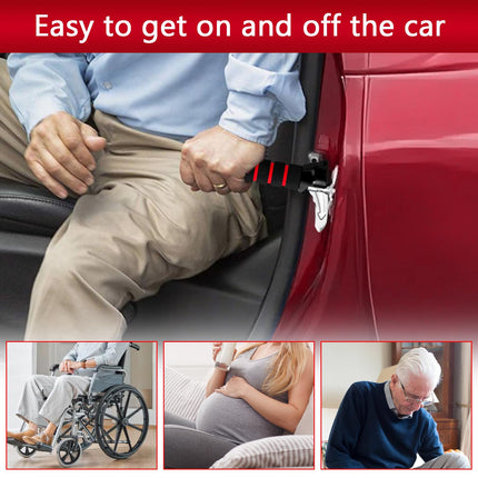 Car exit aid, 2 pieces car entry aid, 3 in 1 multifunctional car grab bar, window breaker, seat belt cutter, support handle car exit aid for seniors, disabled people, pregnant women