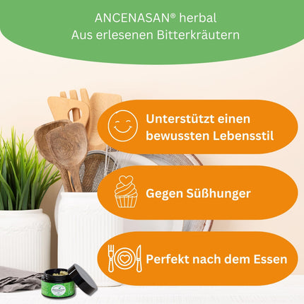 ANCENASAN Liver Complex Premium 180 Capsules - Refill Pack - Traditional blend of 49 selected bitter herbs &amp; spices with choline - Vegan, Gluten-free, Made in Germany