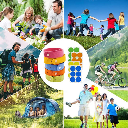 Mosquito repellent, 5pcs mosquito repellent bracelet, 24pcs mosquito plasters, mosquito patch, anti-mosquito bracelet, mosquito insect repellent bracelets, anti-mosquito bracelet, anti-mosquito for children and adults