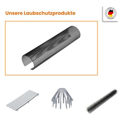 INEFA 10x Leaf Guard Gutter Leaf Guard, PVC 100-125mm, 2m, Black Leaf Catcher Gutter Cover Gutter Accessories Made in Germany