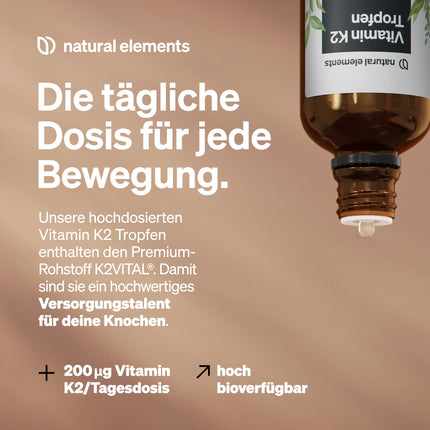 Vitamin K2 MK-7 200µg – 50 ml – all-trans content &gt;99.7% – laboratory-tested, vegan, high-dose &amp; produced in Germany