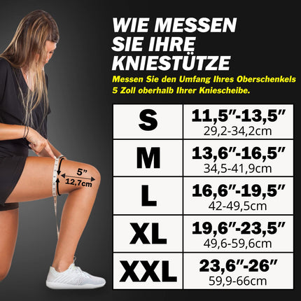 POWERLIX Knee Brace for Women/Men, Compression Knee Support for Meniscus Tear, Arthritis, Relieves Knee Pain, ACL, Running, Weightlifting, Basketball, Volleyball, Sports, Black, L