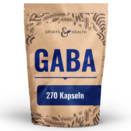 GABA Capsules High Dose – 500 mg per capsule – 270 Capsules 500 mg each – Vegan – Gamma Aminobutyric Acid – GABA High Dose – 100% Natural, No Additives – Own Production
