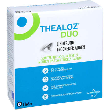 THEALOZ Duo Eye Drops 3X10 ml