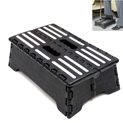 Portable Folding Step Stool, 12.7 cm, Collapsible Half Step Stool for Seniors and Adults, 100 kg, for Elderly People Getting Up a High Bed or Stairs