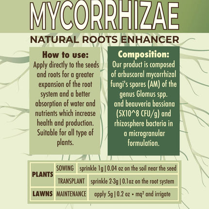R&amp;R SHOP – Natural mycorrhiza, stimulates and strengthens the growth of plants and roots – 50 g approved for organic farming