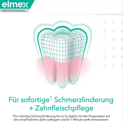 elmex Toothpaste Sensitive Professional Repair &amp; Prevent 2x75ml – medical tooth cleaning for immediate*, lasting protection – prevents receding gums and new pain