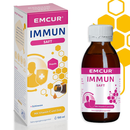 Emcur® Immune Juice | with Vitamin C¹ | Zinc¹ | Copper¹ | Immune System¹ | Plus Propolis and Echinacea | 150ml