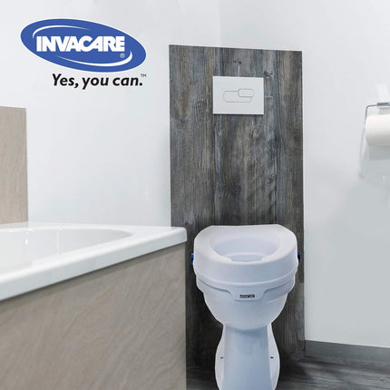 Toilet seat riser for adults 10 cm without lid