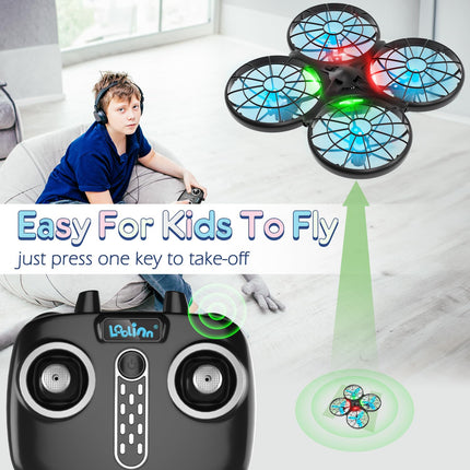 Loolinn | Drone for Kids Gift - Mini Drone, RC Quadcopter with Anti-Collision Technology/Safe for Kids/Easy to Fly/360° Flips/Hand-Controlled Mode/ C0 (Gift for Kids)