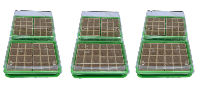 KH starter set cultivation set including biodegradable cultivation pots made of cellulose cultivation box approx. 27 x 19 x 11 cm indoor mini greenhouse room greenhouse for balcony terrace windowsill (S26) (6)