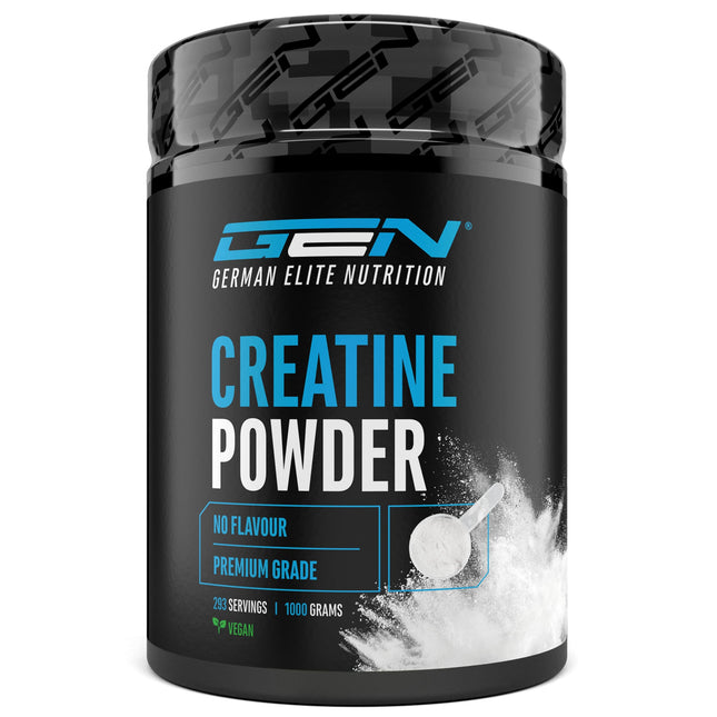 Creatine Powder - 1 kg / 1000 g - Pure Creatine Monohydrate - Optimal Solubility - Vegan - No Additives - Pure Powder - German Elite Nutrition