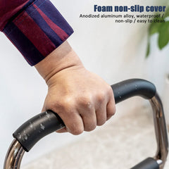 kyaoayo standing and sitting aid, height-adjustable safety handrails, support frame with 3 handles, secure stand, mobility and everyday aids for the elderly, pregnant women and the disabled