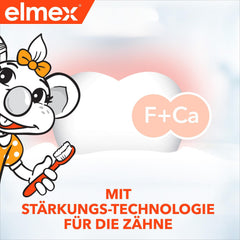 elmex children's toothpaste 2-6 years 2x50ml – child-friendly tooth cleaning for highly effective caries protection – with amine fluoride for a triple protection mechanism