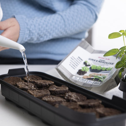 Biolan Indoor Propagator – Mini Grow Kit for 12 Seeds with 36 Peat-Free Growing Tablets, Durable Material, Transparent Cover, and Ventilation Design. Reusable. Perfect for Beginners